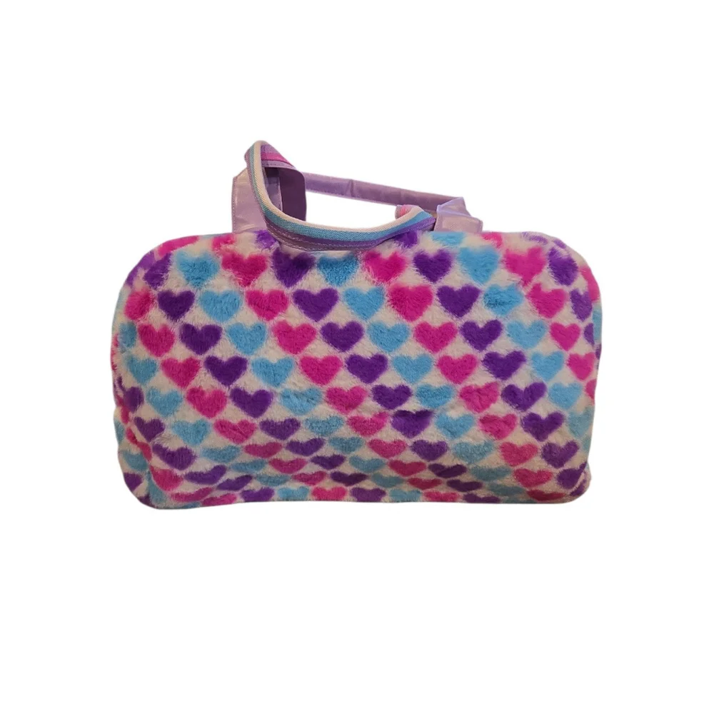 Ms. Gwen's OMG Accessories Heart DANCE Duffle In Orchid Cute & Soft NWT (225)